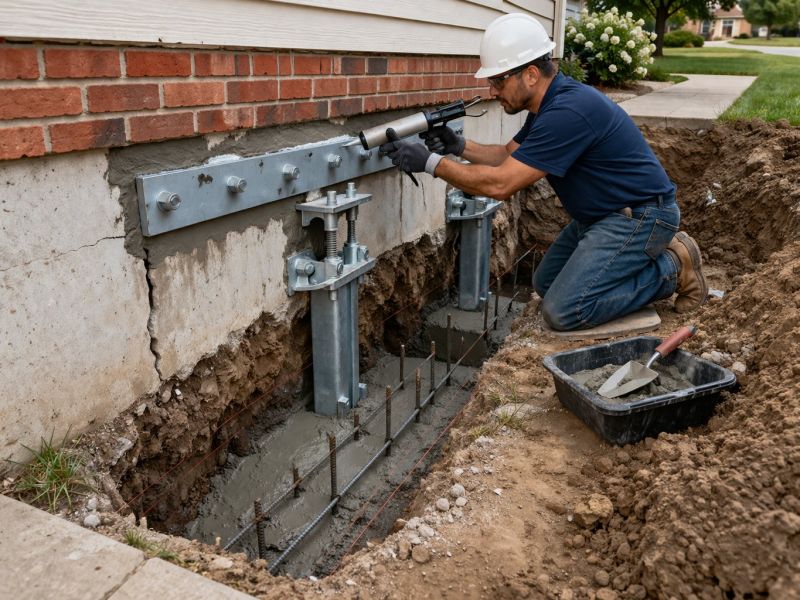 Sinking Foundation Repair in Whitehall, MT