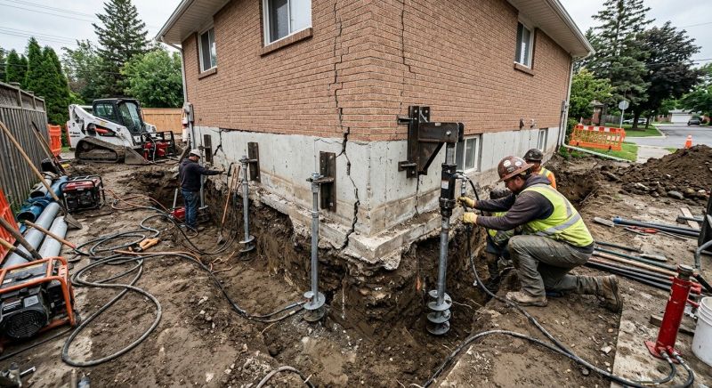 Sinking Foundation Repair in Whitehall, MT